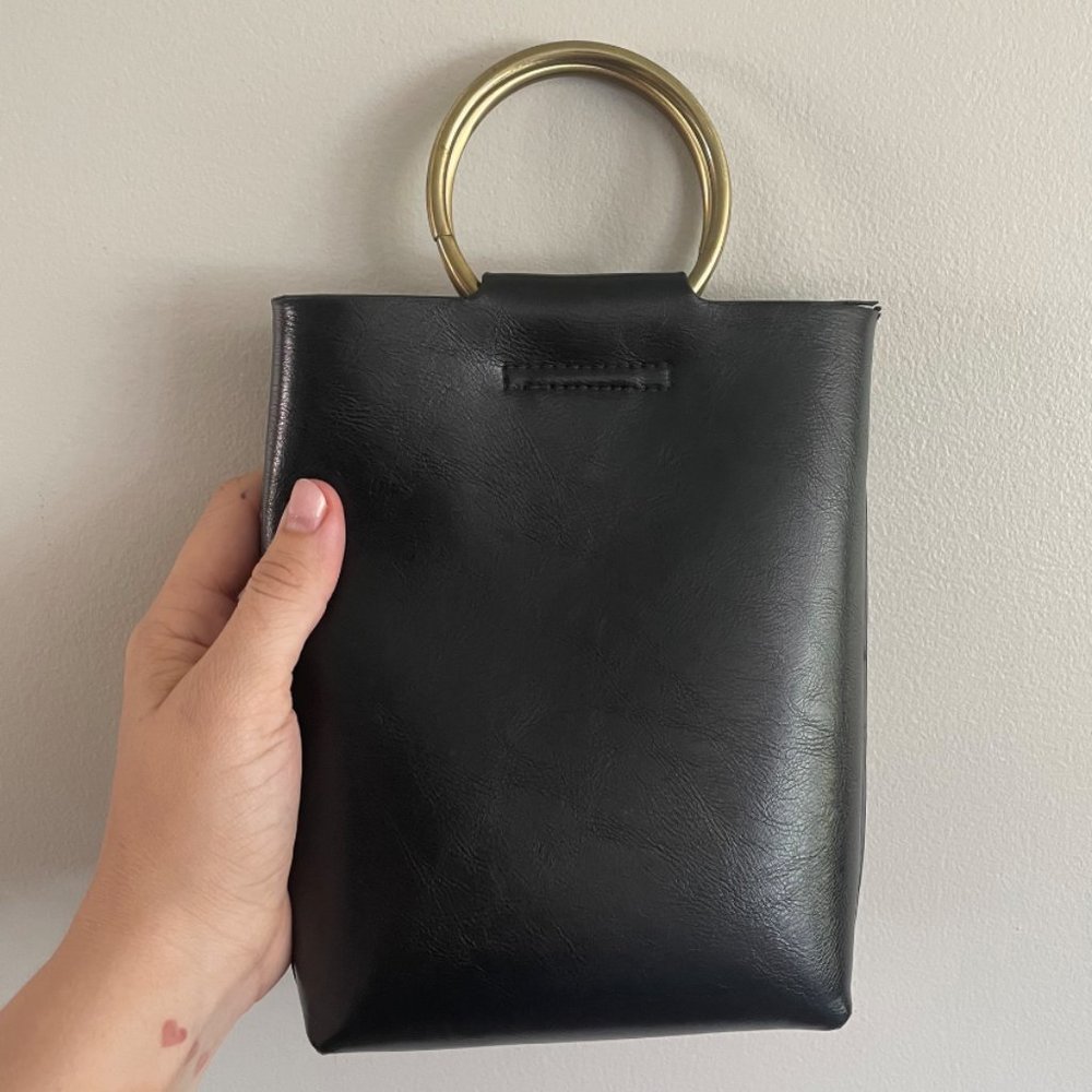 Leather Convertible Crossbody With Brass Hardware - Picture 2 of 12